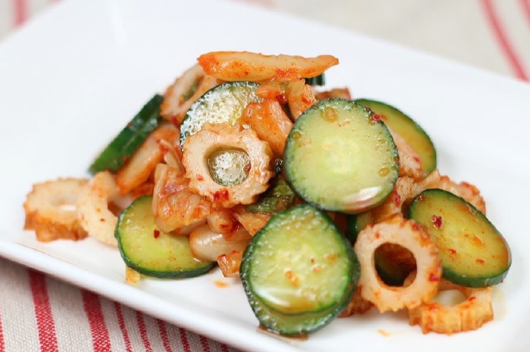 ちくわとキムチのさっとあえ