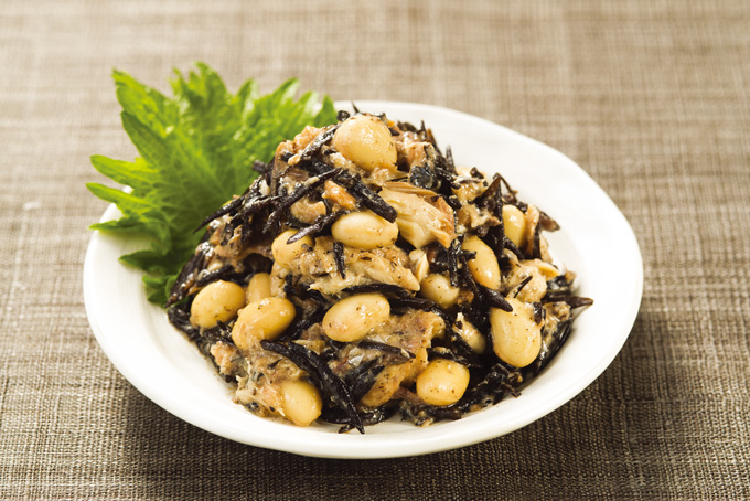 大豆とひじきのさばみそ煮あえ