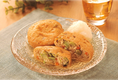 おろし枝豆がんも