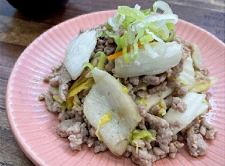 CO・OP白菜漬 アレンジレシピ2