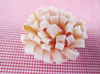 使い切りロースハムスライスの飾り切り