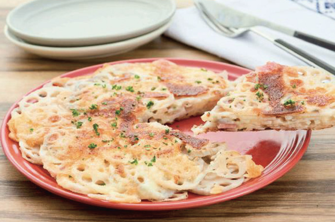 れんこんチーズガレット