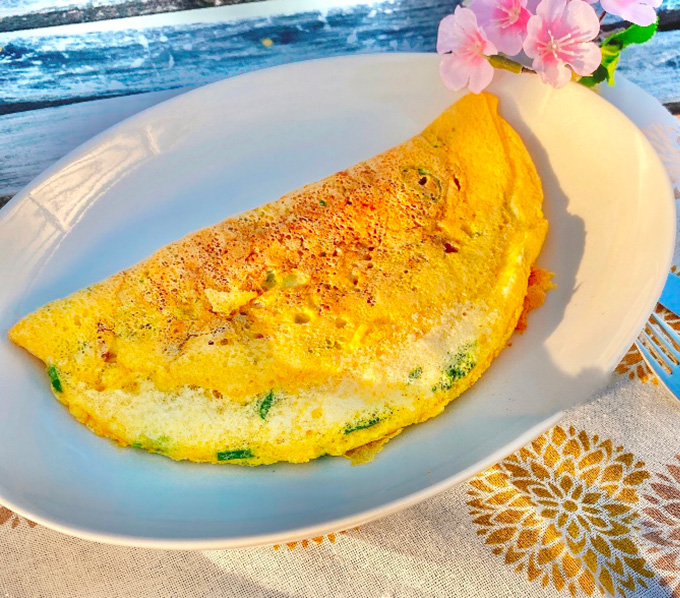 納豆スフレオムレツ