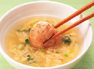 かんたん小腹満たしスープ 明石焼き風