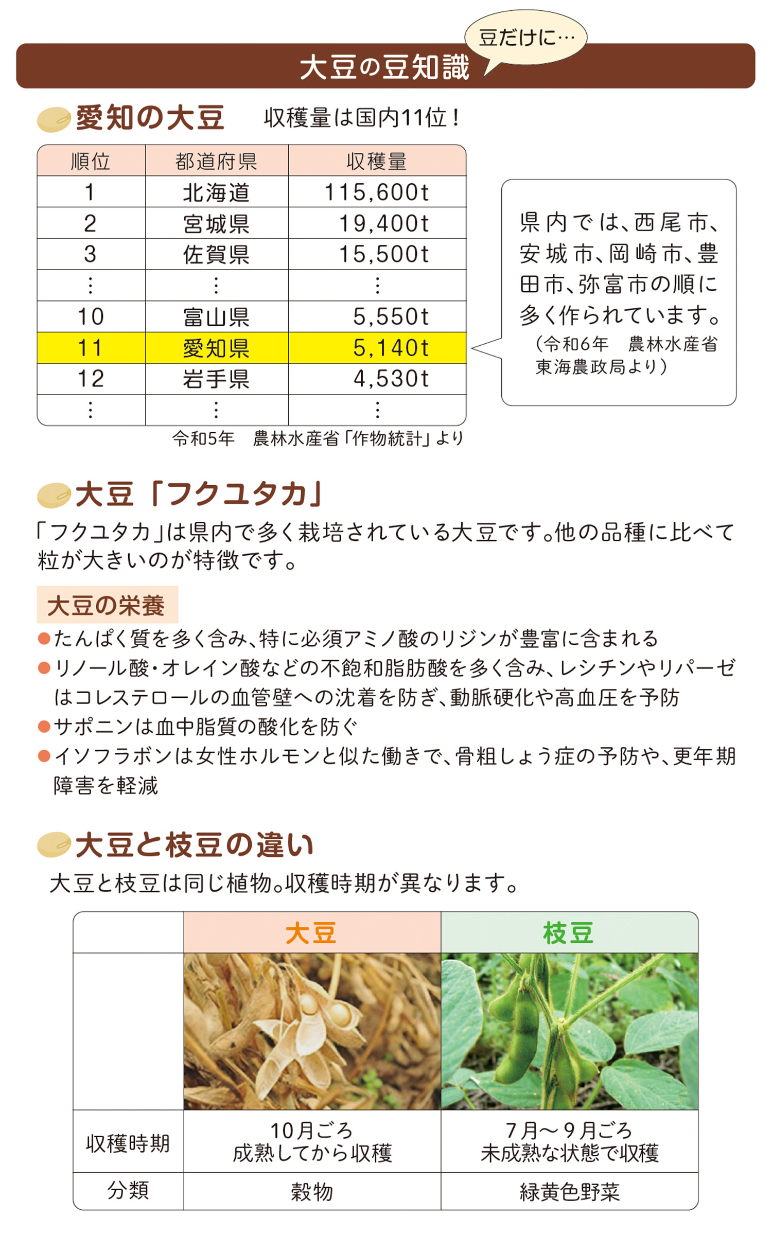 大豆の豆知識