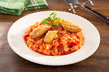 ウインナーの簡単トマトリゾット