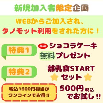 新規加入限定企画